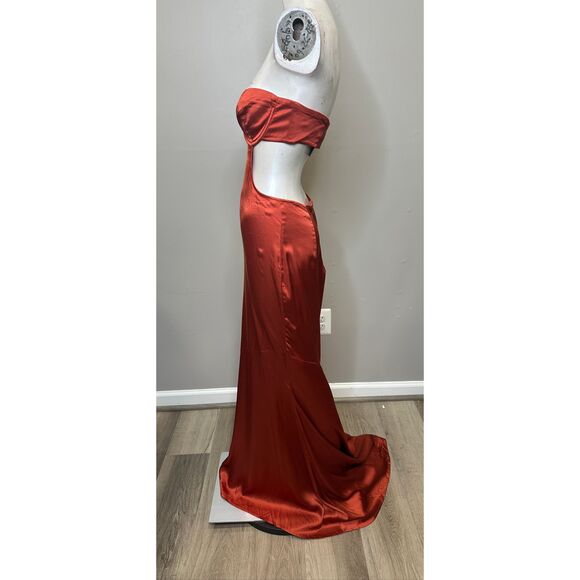 Michael Costello Alina Gown in Copper Size Small $298 - Picture 8 of 11